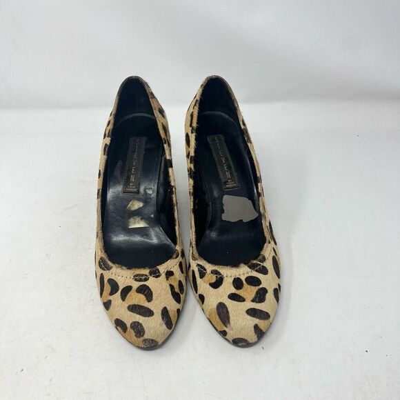 Steven by Steve Madden Leopard Note 1 Leather Upper Wedge Heels Size 8.5 - Picture 5 of 8